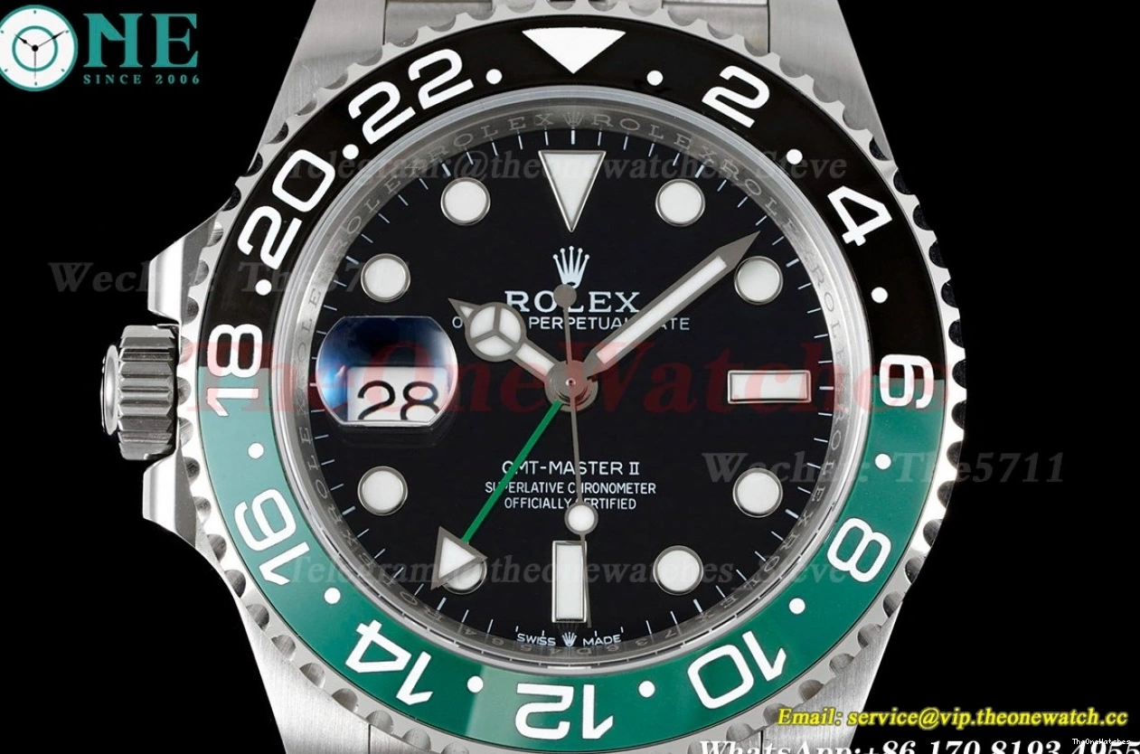 SS Master SS Jub Dial GMF 40mm Sprite VR3186 126720 Black II GMT 0423